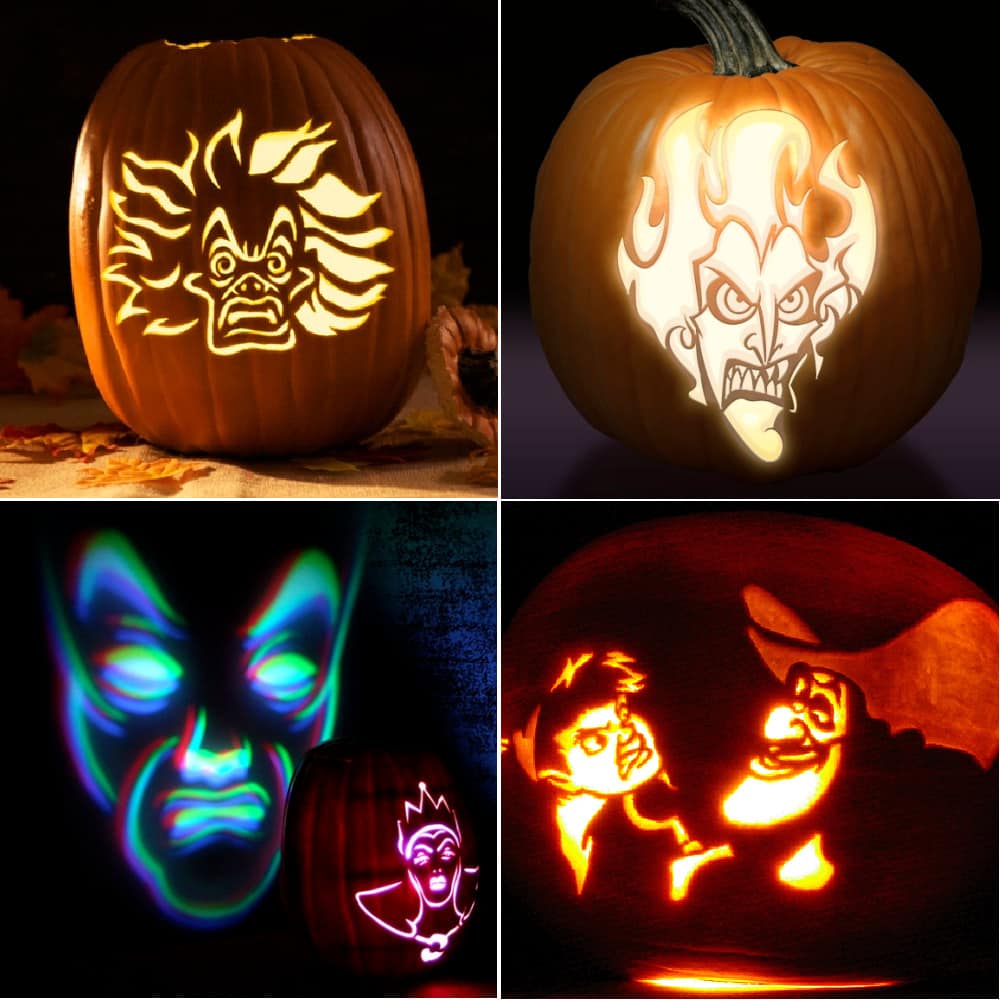 Disney villain pumpkin stencils the best free printable templates