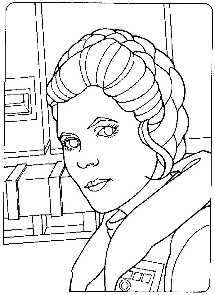 Princess leia coloring pages