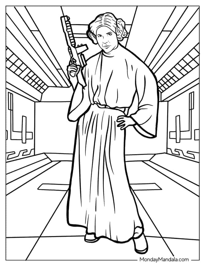 Star wars coloring pages free pdf printables