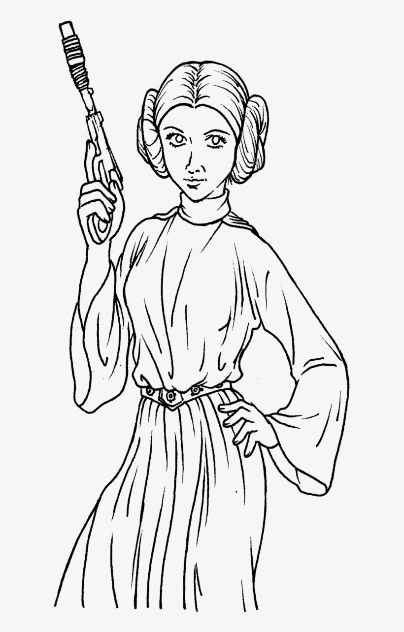 Princess leia coloring pages