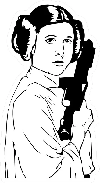 Princess leia decal sticker