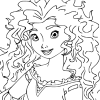 Disney pixars brave coloring pages