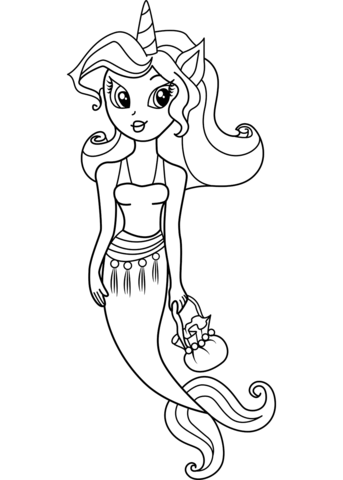 Rarity mermaid coloring page free printable coloring pages