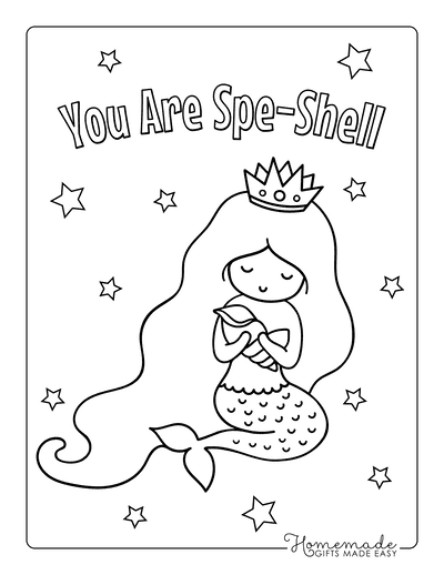 Free printable mermaid coloring pages