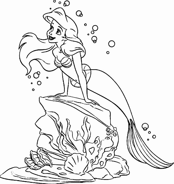 Mermaid coloring pages disney princess coloring pages ariel coloring pageâ sirena para colorear pãginas para colorear de princesa pãginas para colorear disney