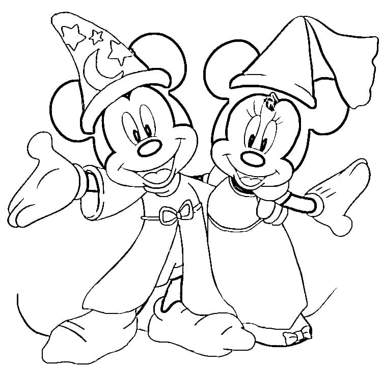 Mickey and minnie worksheet