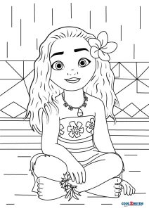 Free printable moana coloring pages for kids