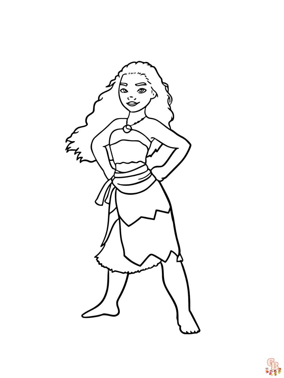 Moana coloring pages