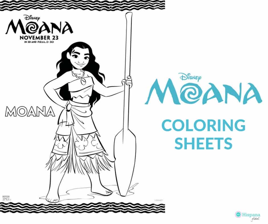 Free printable moana coloring sheets