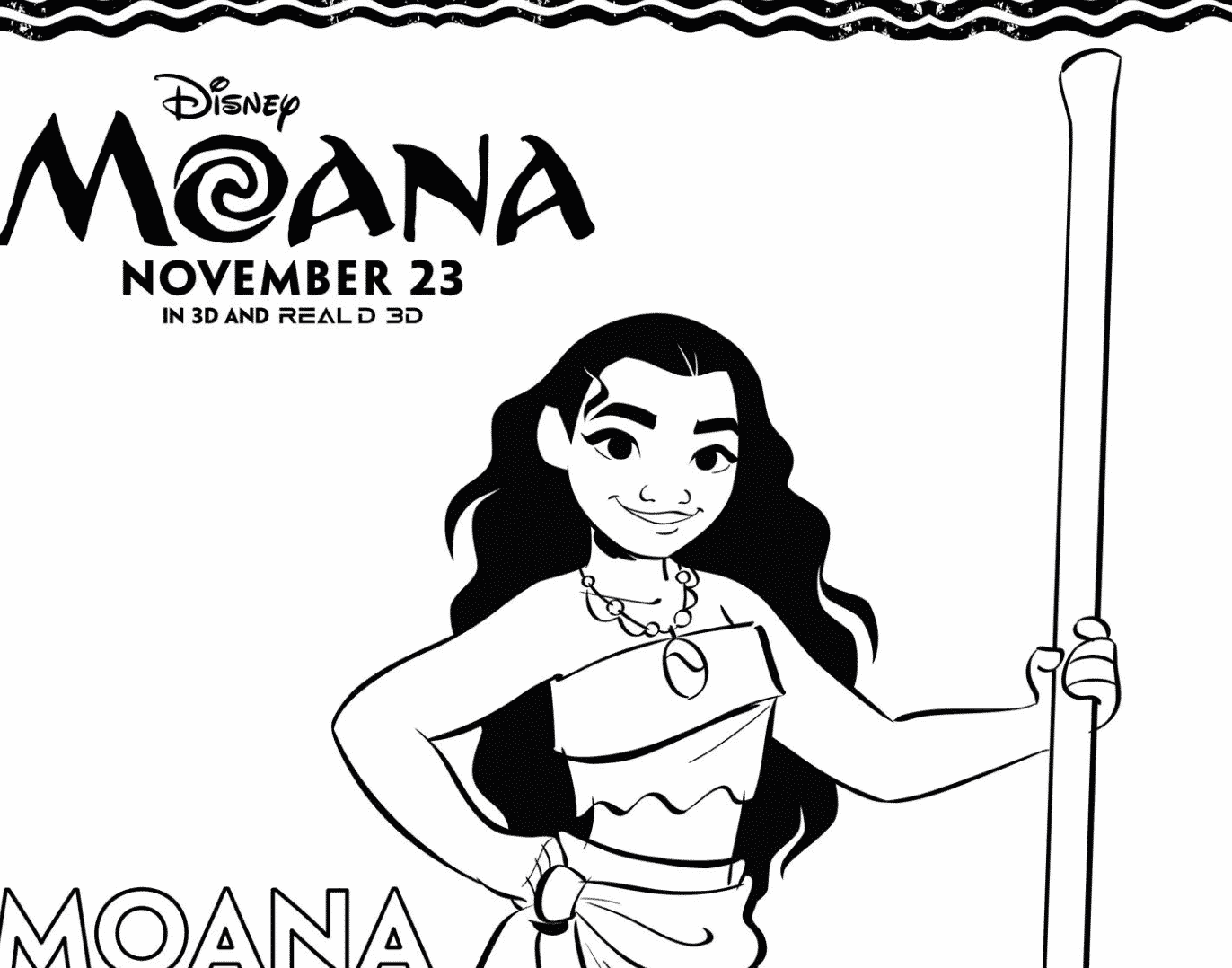 Free moana coloring pages inspired by the disney movie