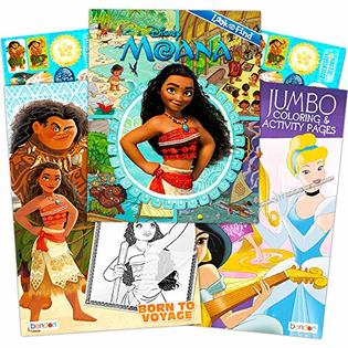 Disney princess moana coloring and activity book super set