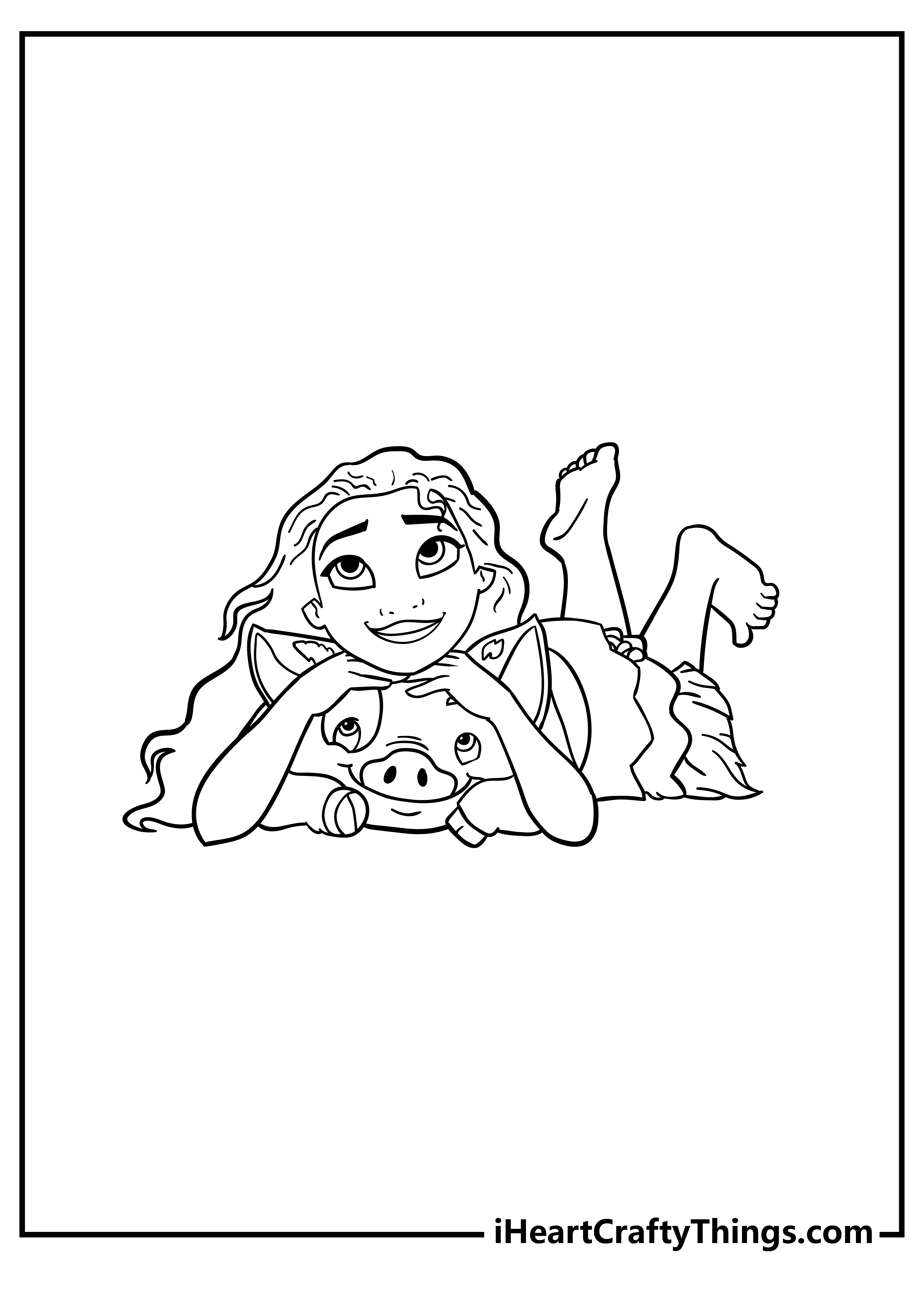 Moana coloring pages free printables