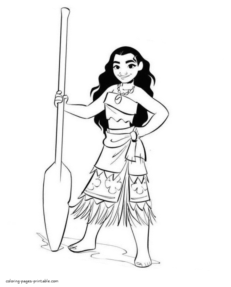 Disney princesses coloring pages moana coloring