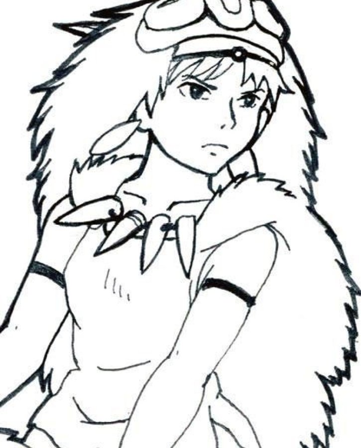 How to draw princess mononoke mononoke hime