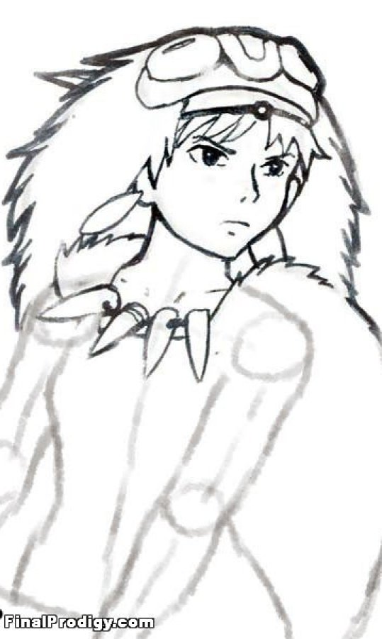 How to draw princess mononoke mononoke hime