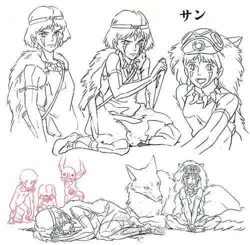 Ronnie del carmen on x model sheets for princess mononoke ããããå animation ghibli httpstcoxqjuhwasr x