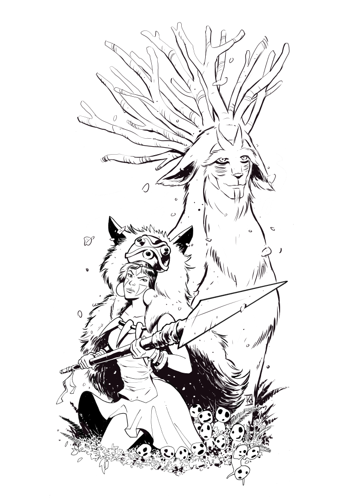 Princess mononoke by kr