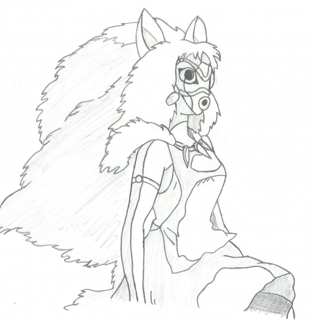 Princess mononoke by thedarknesswolf