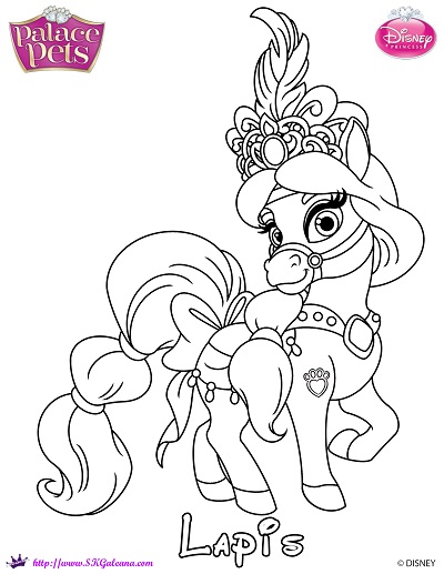 Princess palace pets coloring page of lapis â