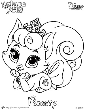 Beauty princess palace pet coloring page skgaleana by skgaleana on