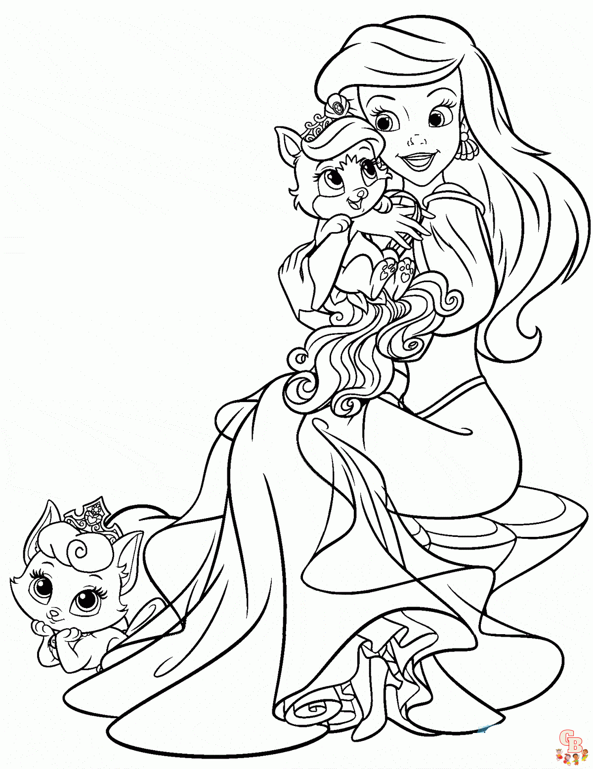 Enjoy your time with palace pets coloring pages