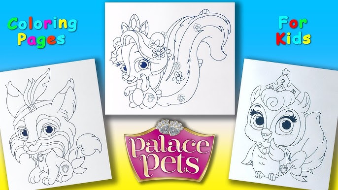 Disney princess palace pets characters part coloring pages for kids princess palace pets coloring