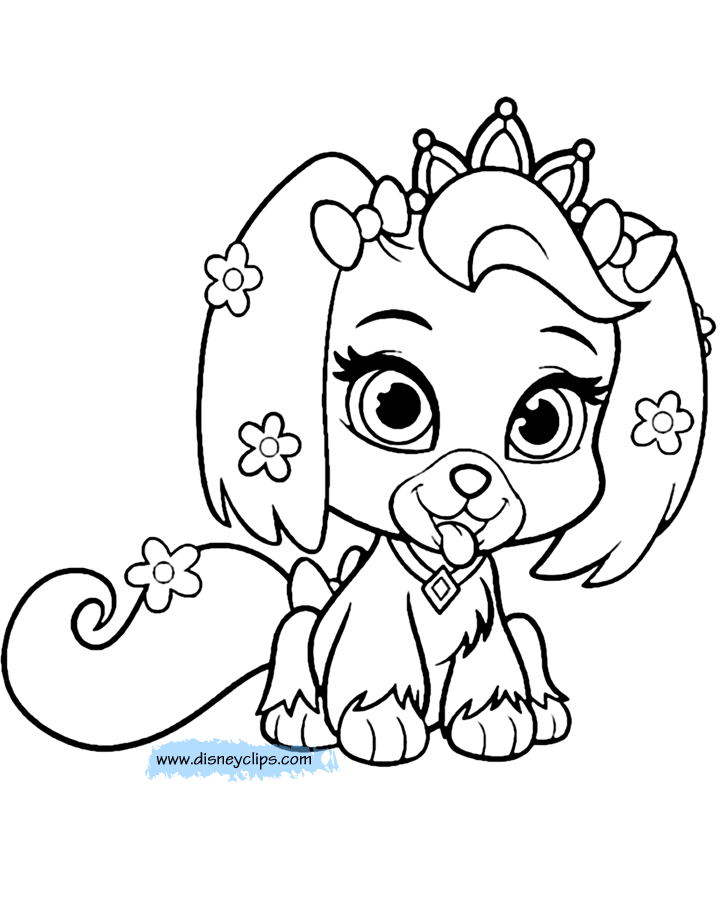 Free palace pets coloring pages â stuff parents need