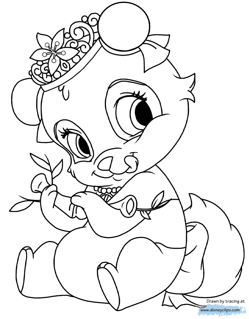 Palace pets coloring pages