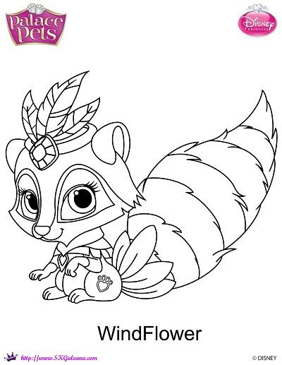 New disney princess palace pet coloring page of windflower free coloring pages disney coloring pages coloring pages