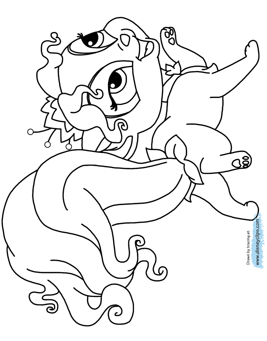 Palace pets coloring pages