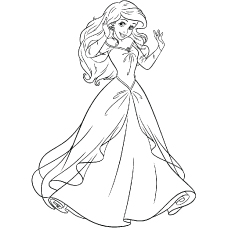 Top disney princess coloring pages for your little girl