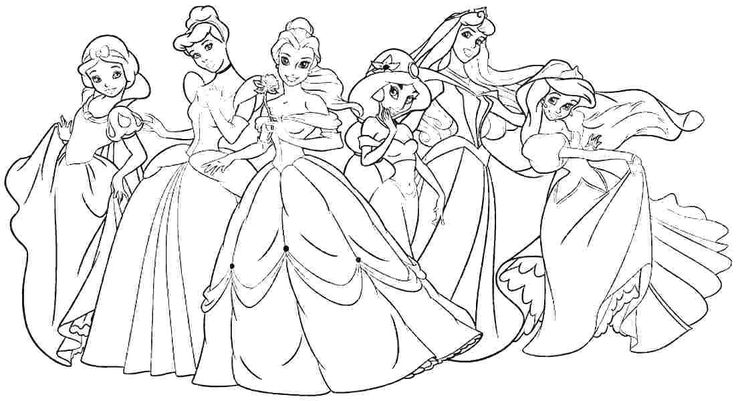 Cute disney princess coloring pages pdf for girls