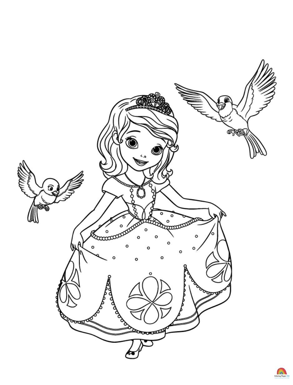 Unlock your imagination printable princess coloring pages