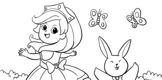 Printable princess coloring pages pdf