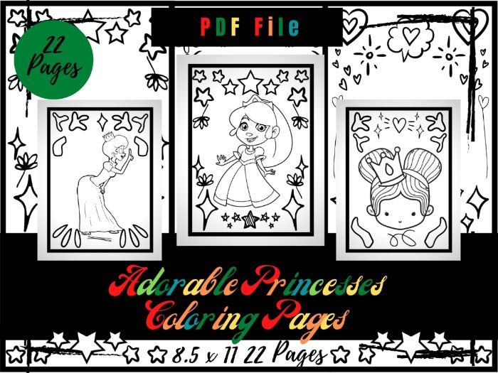 Adorable princesses colouring pages for kids princess colouring sheets pdf teaching resources