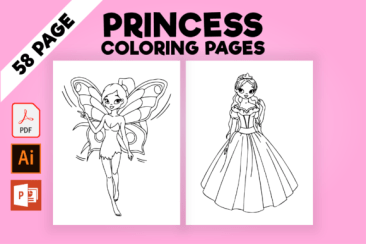 Class level princess coloring pages for kids