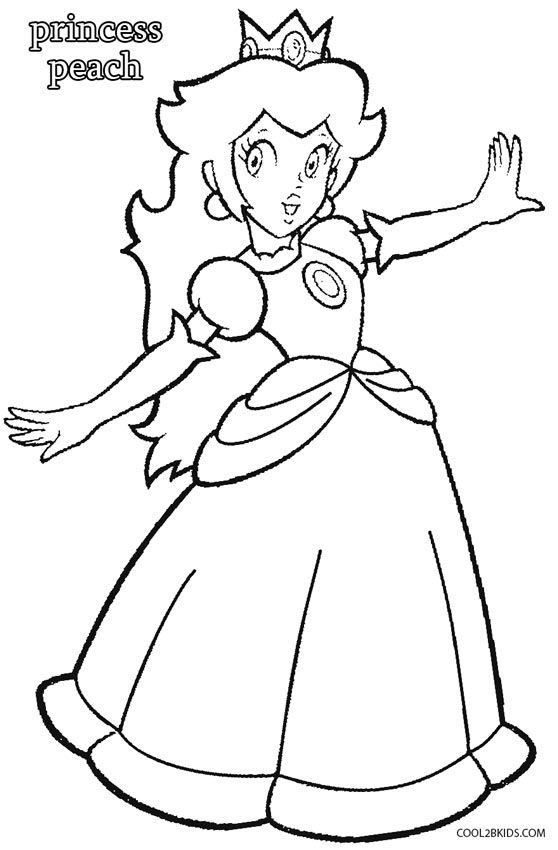 Printable princess peach coloring pages for kids coolbkids mario coloring pages super mario coloring pages princess coloring pages