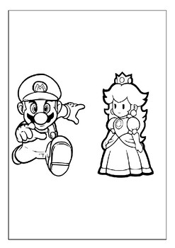 Explore marios world princess peach coloring pages for children pages