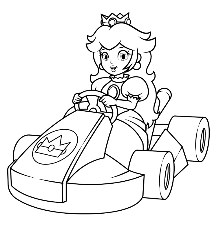 Princess peach new coloring pages