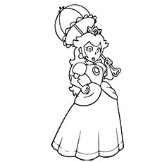 Best princess peach coloring pages for your little girl