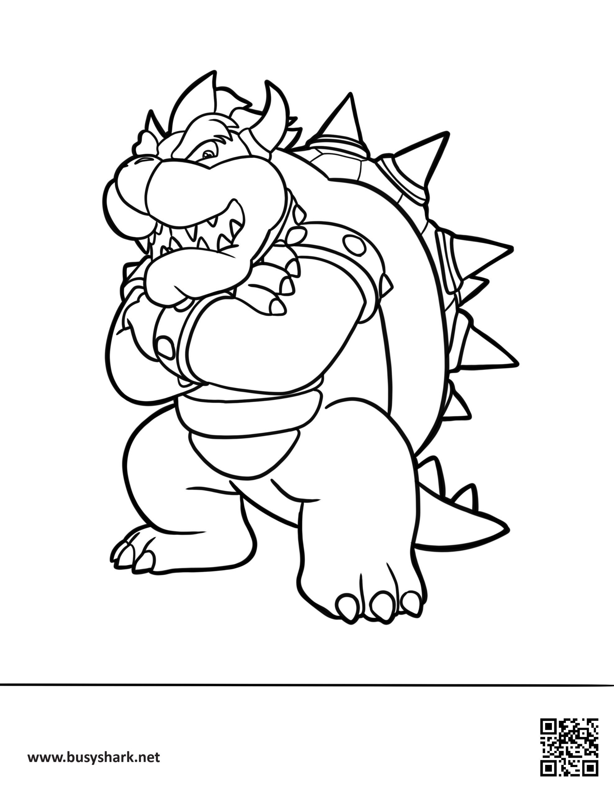 Bowser coloring page
