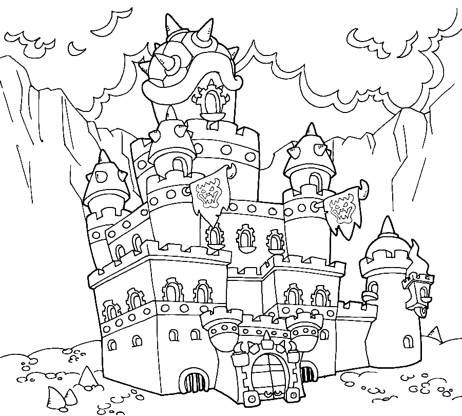 Castle coloring pages printable for free download