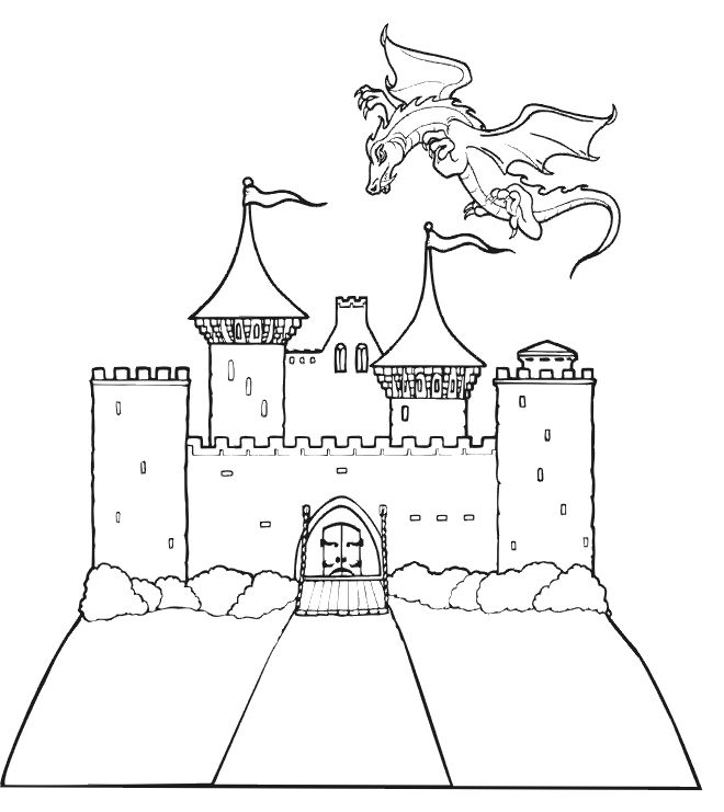 Free printable castle coloring pages for kids castle coloring page dragon coloring page princess coloring pages