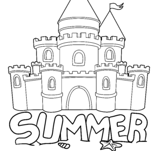 Castle coloring pages printable for free download