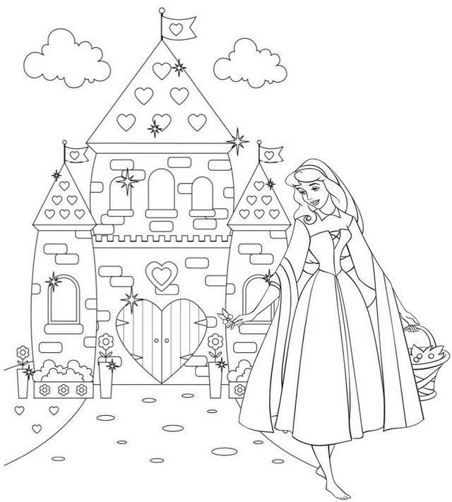 Pretty princess aurora coloring pages for girls coloring pages for girls coloring pages princess aurora