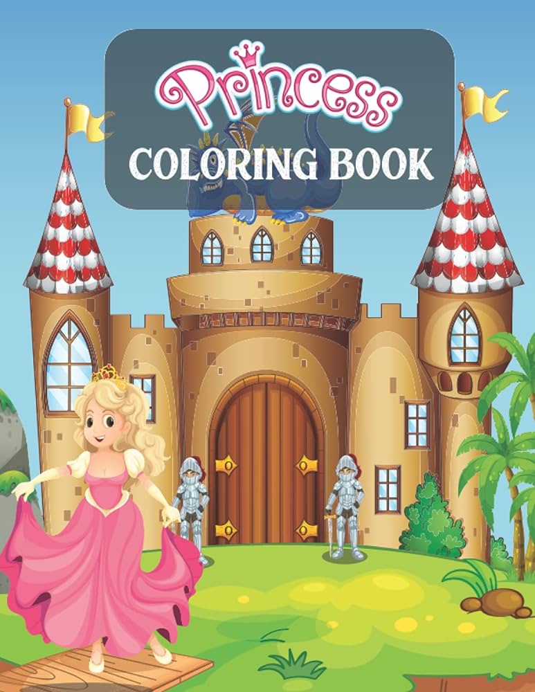 Princess coloring book princess peach coloring book perfect gift coloring books for adult and kid age