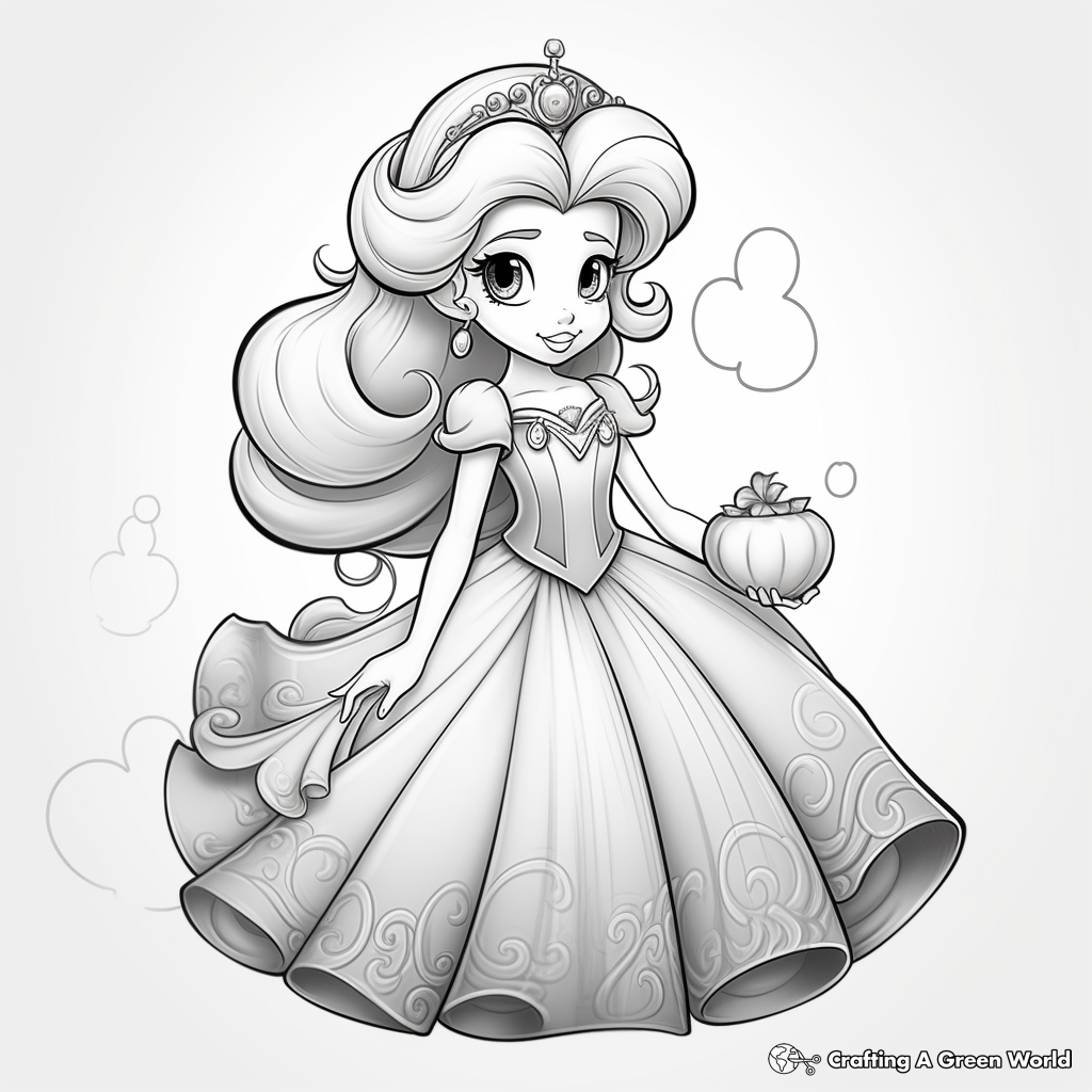 Princess peach coloring pages