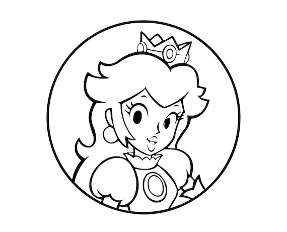 Svg princess peach digital download cutting file instant download