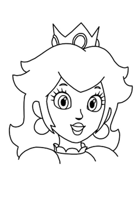 Coloring page princess drawings mario coloring pages peach mario bros