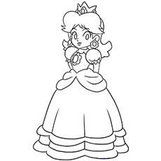 Best princess peach coloring pages for your little girl